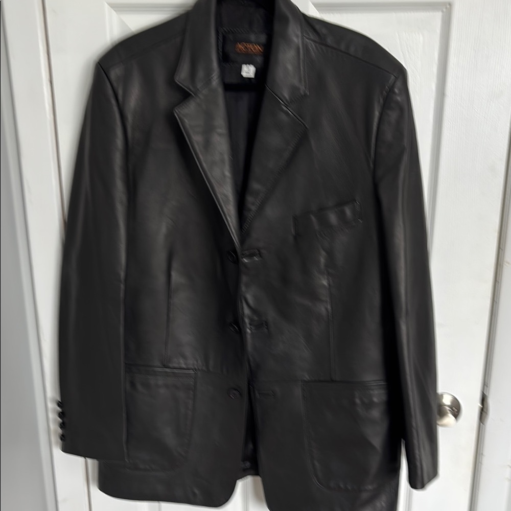 Black Sport Coat with Notched Lapels and Regular Fit